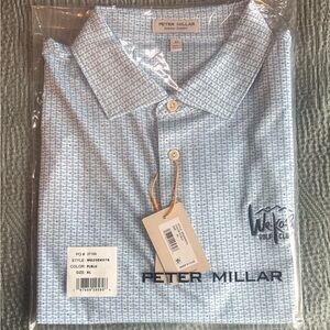 Peter Millar Light Blue Polo Shirt